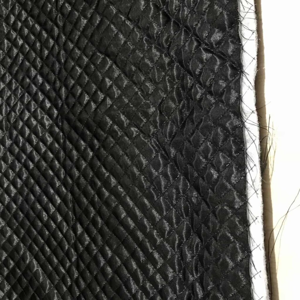Siyah Kapitone Kumaş