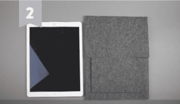 Keçeden tablet yapımı Adım 2