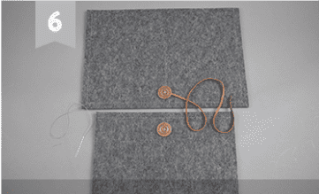 Keçeden tablet yapımı Adım 6