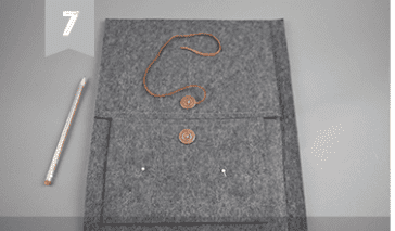 Keçeden tablet yapımı Adım 7